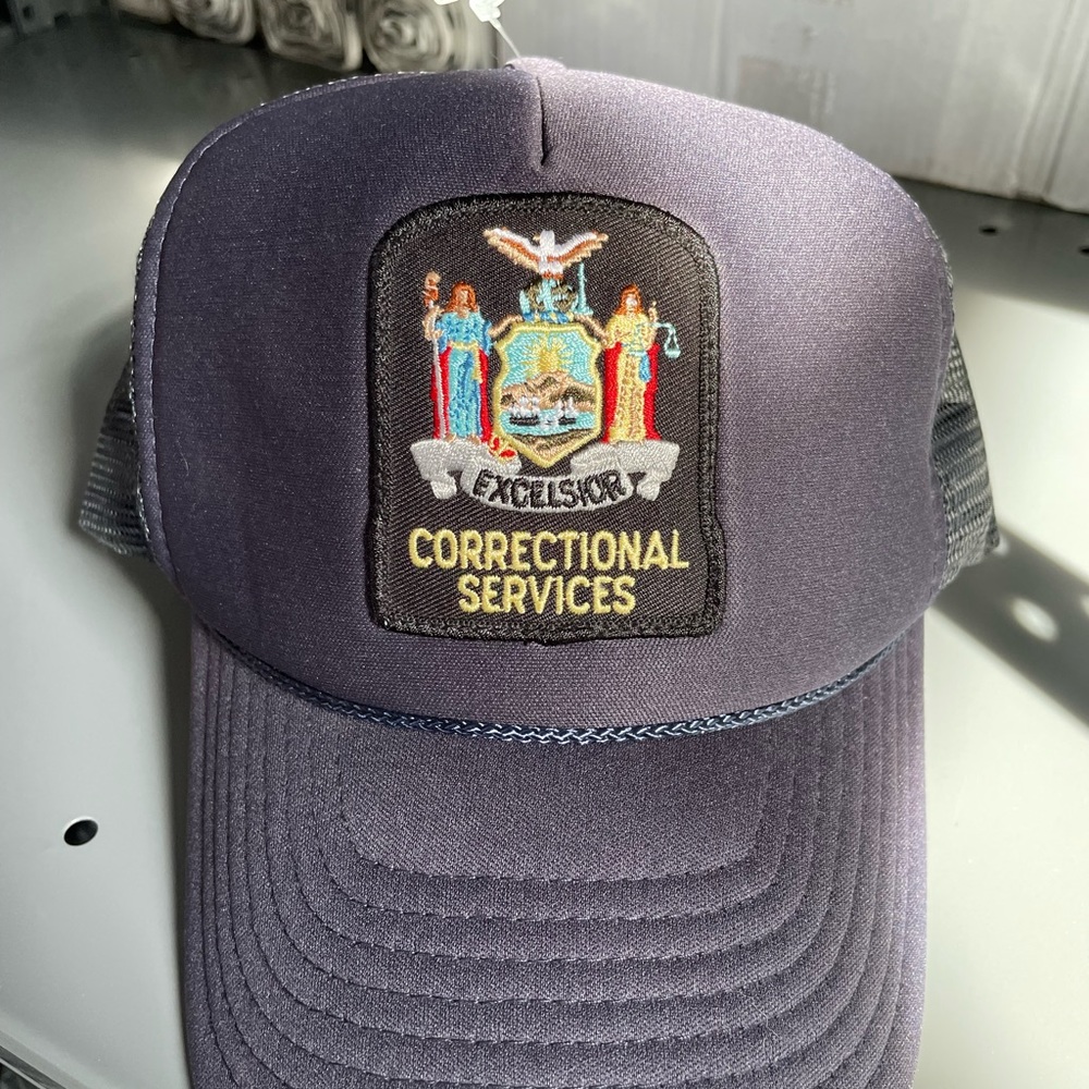 Vintage SnapBack mesh hat cap NYS New York State Corrections Officer Police